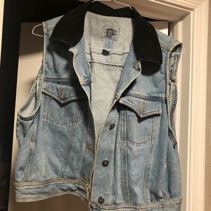 vintage jean vest